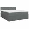 vidaXL Vedruvoodi madratsiga peaga Tumehall 140 x 190 cm kangas