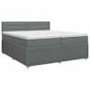 vidaXL Vedruvoodi madratsiga peaga Tumehall 200 x 200 cm kangas