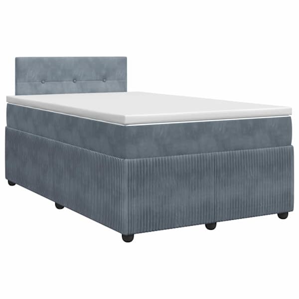 vidaXL Vedruvoodi madratsiga peaga Tumehall 120 x 200 cm Samet