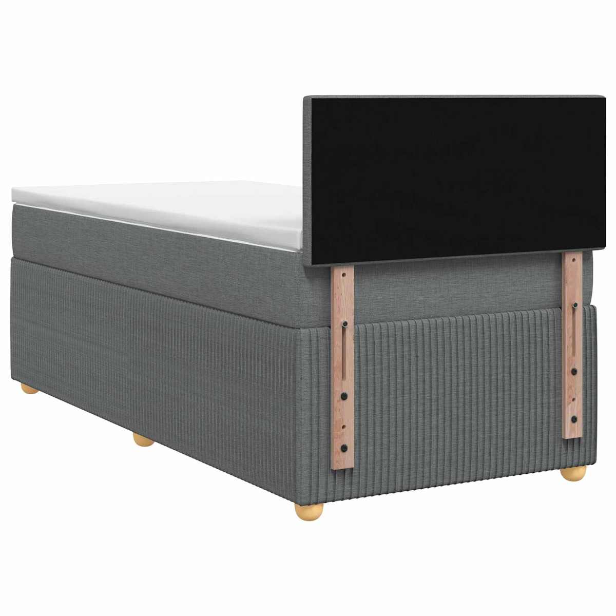 Boxmadras med topmadras 90 x 190 cm Stof - Billede 8