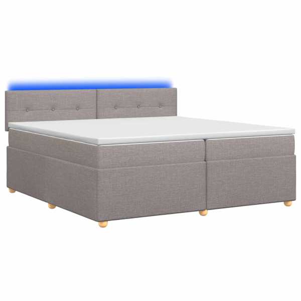 vidaXL Vedruvoodi madratsiga peaga Pruunikashall 200 x 200 cm kangas