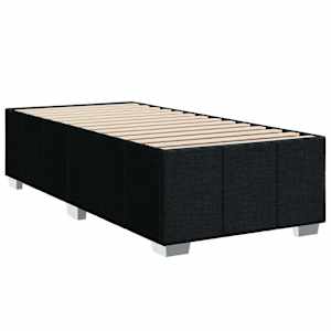 Postel boxspring s matrací s LED pásky Černá 90 x 200 cm Textil - obrázek 4
