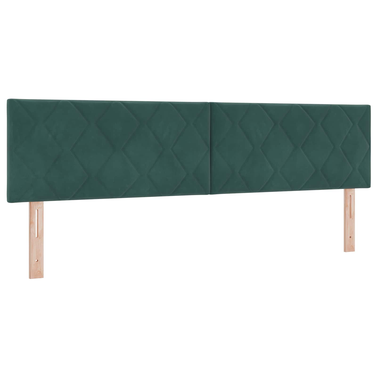 Континентално легло с матрак Тъмнозелено 180 x 200 cm Кадифе — изображение 4