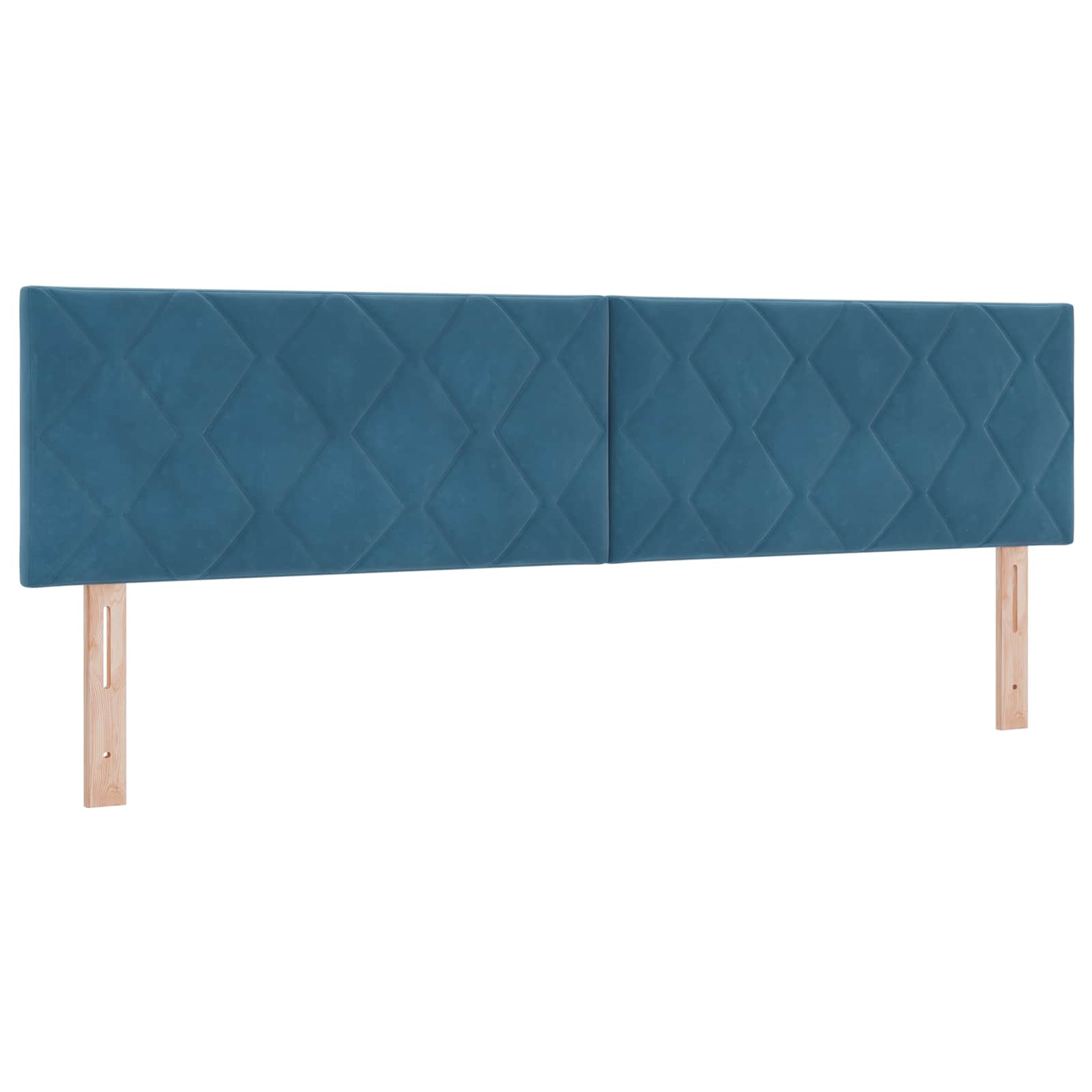 Postelja boxspring z vzmetnico Modra 180 x 200 cm Žamet