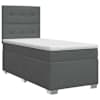 vidaXL Vedruvoodi madratsiga peaga Tumehall 100 x 200 cm kangas