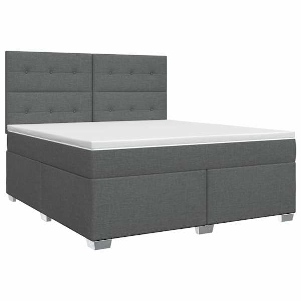 vidaXL Vedruvoodi madratsiga peaga Tumehall 140 x 190 cm kangas