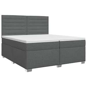 vidaXL Vedruvoodi madratsiga peaga Tumehall 200 x 200 cm kangas