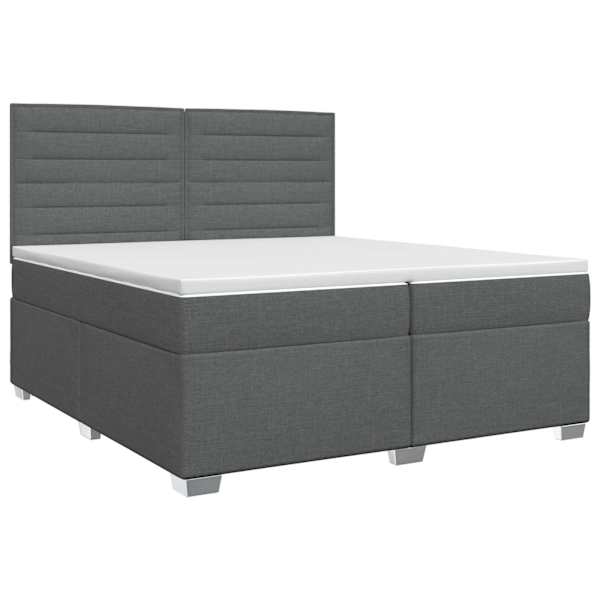 vidaXL Vedruvoodi madratsiga peaga Tumehall 200 x 200 cm kangas