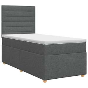 vidaXL Vedruvoodi madratsiga peaga Tumehall 80 x 200 cm kangas