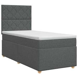 vidaXL Vedruvoodi madratsiga peaga Tumehall 80 x 200 cm kangas