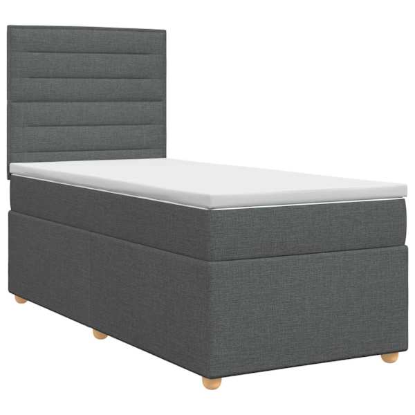 vidaXL Vedruvoodi madratsiga peaga Tumehall 100 x 200 cm kangas