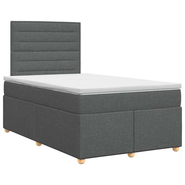 vidaXL Vedruvoodi madratsiga peaga Tumehall 120 x 200 cm kangas