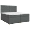 vidaXL Vedruvoodi madratsiga peaga Tumehall 200 x 200 cm kangas
