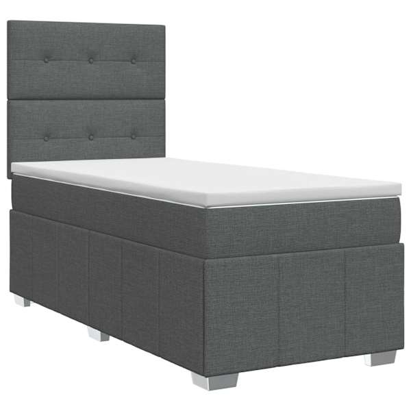 vidaXL Vedruvoodi madratsiga peaga Tumehall 80 x 200 cm kangas