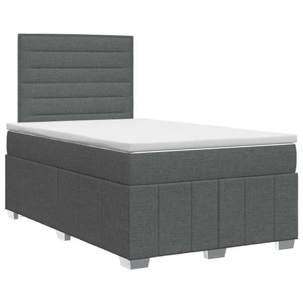 vidaXL Vedruvoodi madratsiga peaga Tumehall 120 x 190 cm kangas