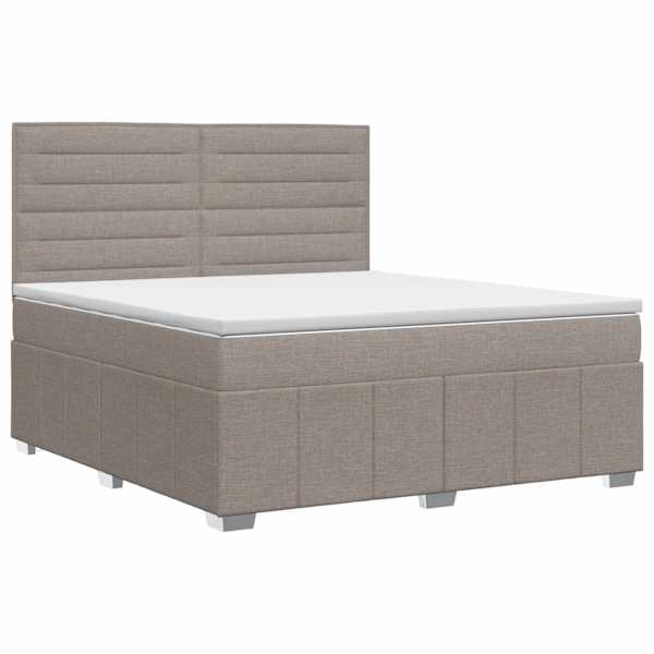 vidaXL Vedruvoodi madratsiga peaga Pruunikashall 140 x 190 cm kangas