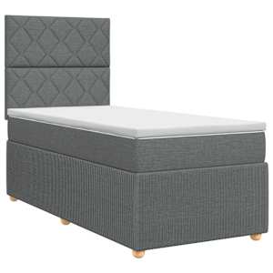 vidaXL Vedruvoodi madratsiga peaga Tumehall 80 x 200 cm kangas