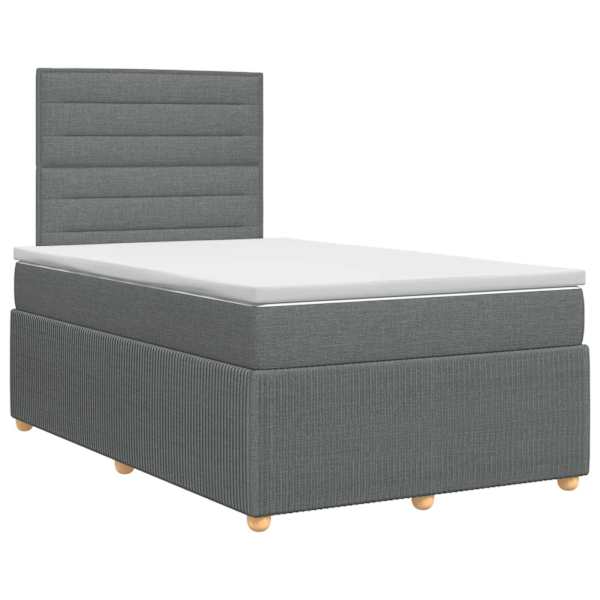 vidaXL Vedruvoodi madratsiga peaga Tumehall 120 x 190 cm kangas