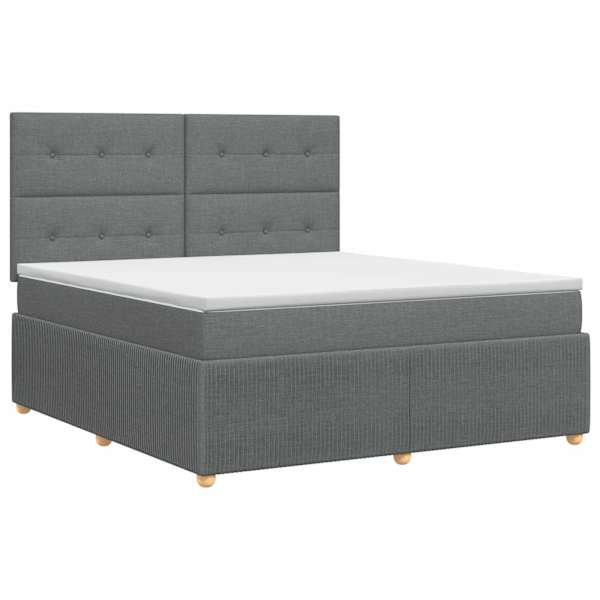 vidaXL Vedruvoodi madratsiga peaga Tumehall 140 x 190 cm kangas