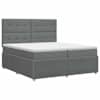 vidaXL Vedruvoodi madratsiga peaga Tumehall 200 x 200 cm kangas