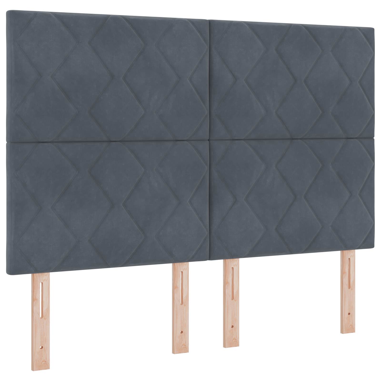 Postelja boxspring z vzmetnico Temno siva 140 x 190 cm Žamet