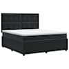 vidaXL Vedruvoodi madratsiga peaga Must 180 x 200 cm Samet
