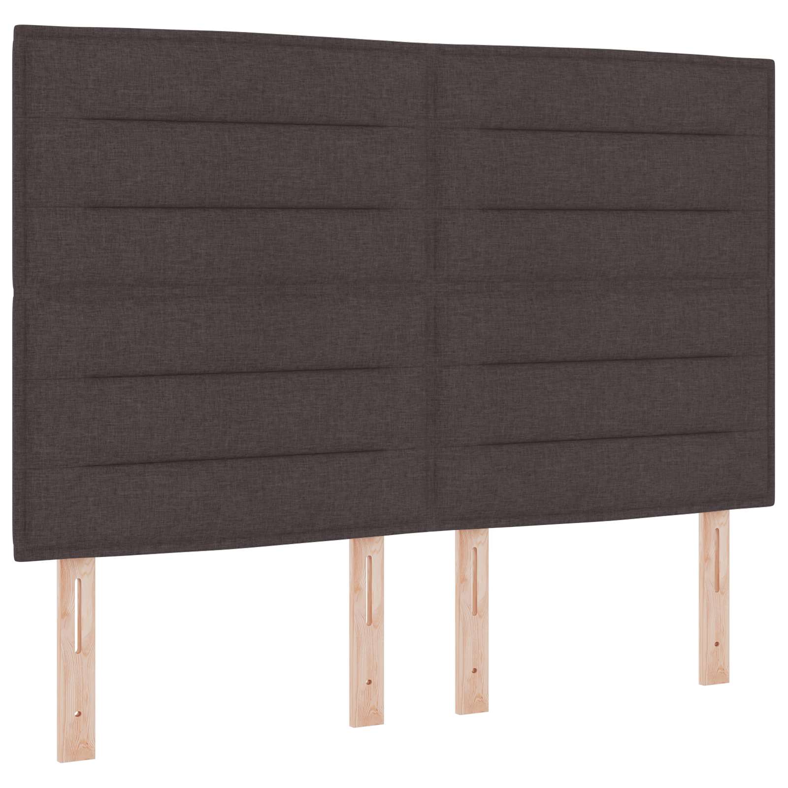 Postelja boxspring z vzmetnico Temno rjava 160 x 200 cm Blago