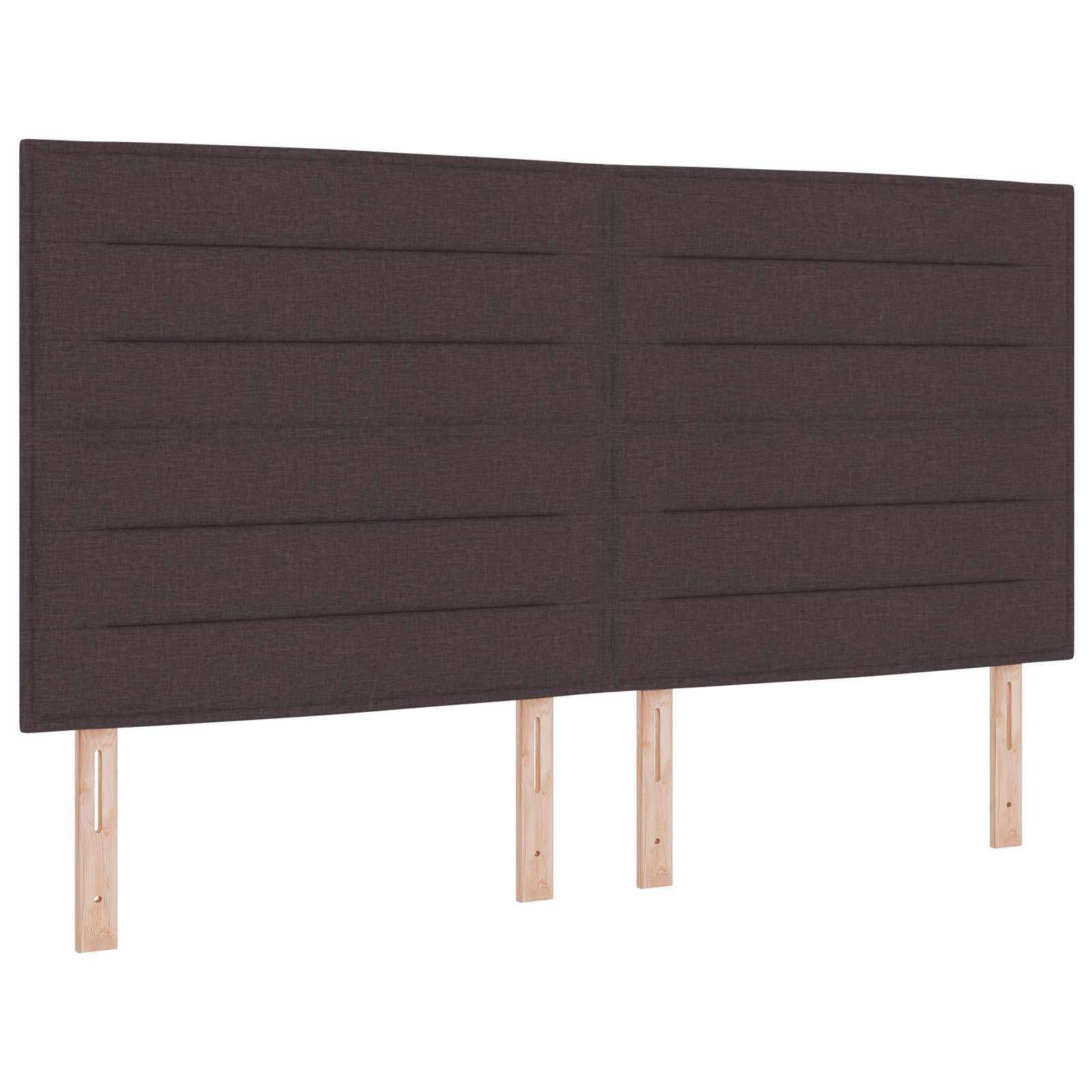Postelja boxspring z vzmetnico Temno rjava 180 x 200 cm Blago
