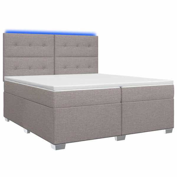 vidaXL Vedruvoodi madratsiga peaga Pruunikashall 200 x 200 cm kangas