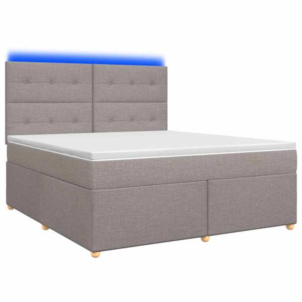 vidaXL Vedruvoodi madratsiga peaga Pruunikashall 140 x 200 cm kangas