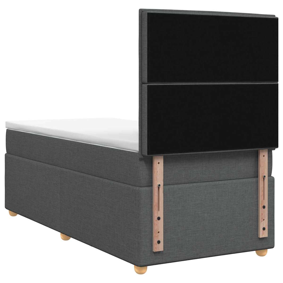 LED boksmadrasseng med madras 90 x 190 cm Stof - Billede 9