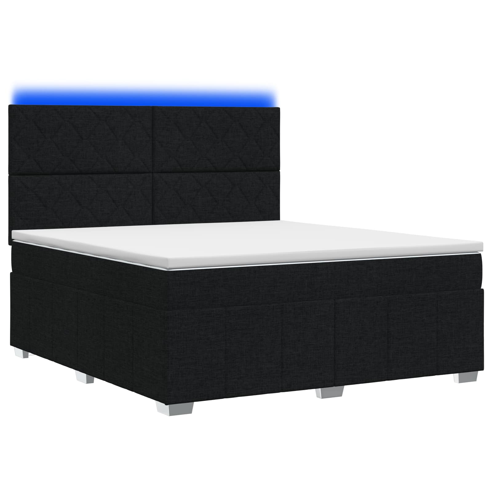 LED легло с матрак с LED ленти Черно 140 x 190 cm Текстил – снимка 2