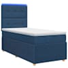 vidaXL LED kastivoodiga madrats peaga Sinine 100 x 200 cm kangas