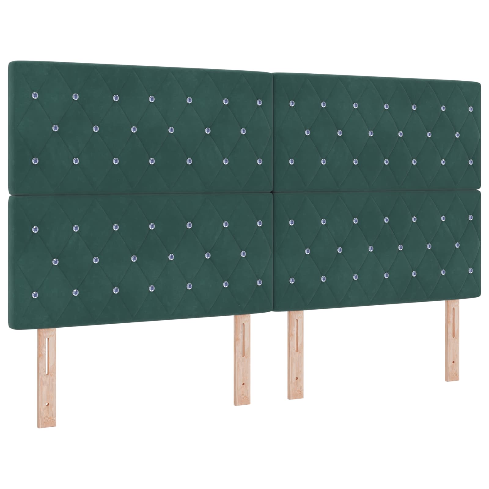 Postelja s sklopko in vzmetnico Temno zelena 180 x 200 cm Žamet