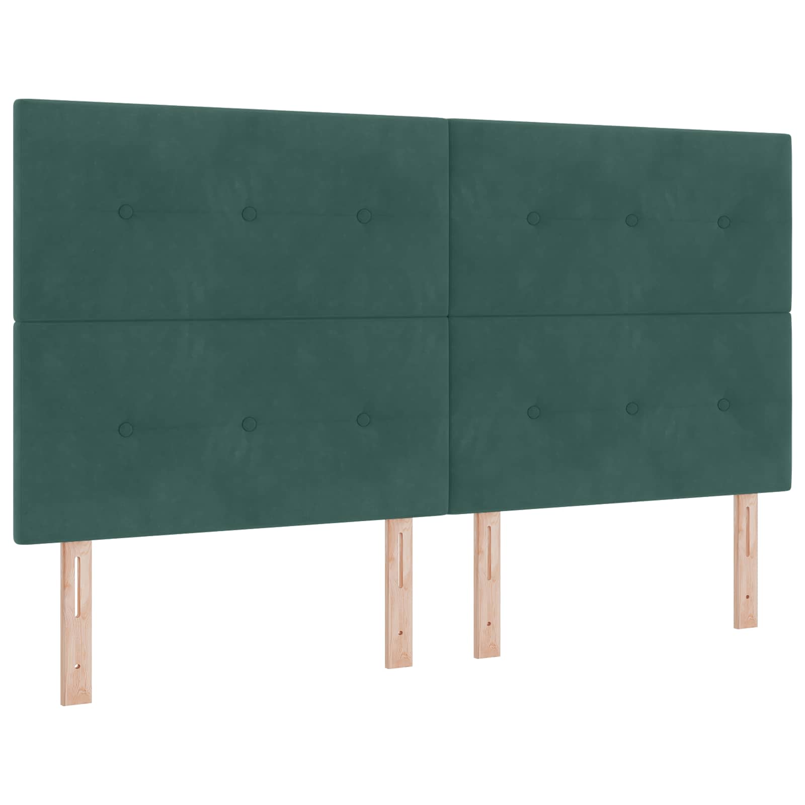 Postelja s shranjevanjem Temno zelena 180 x 200 cm Žamet