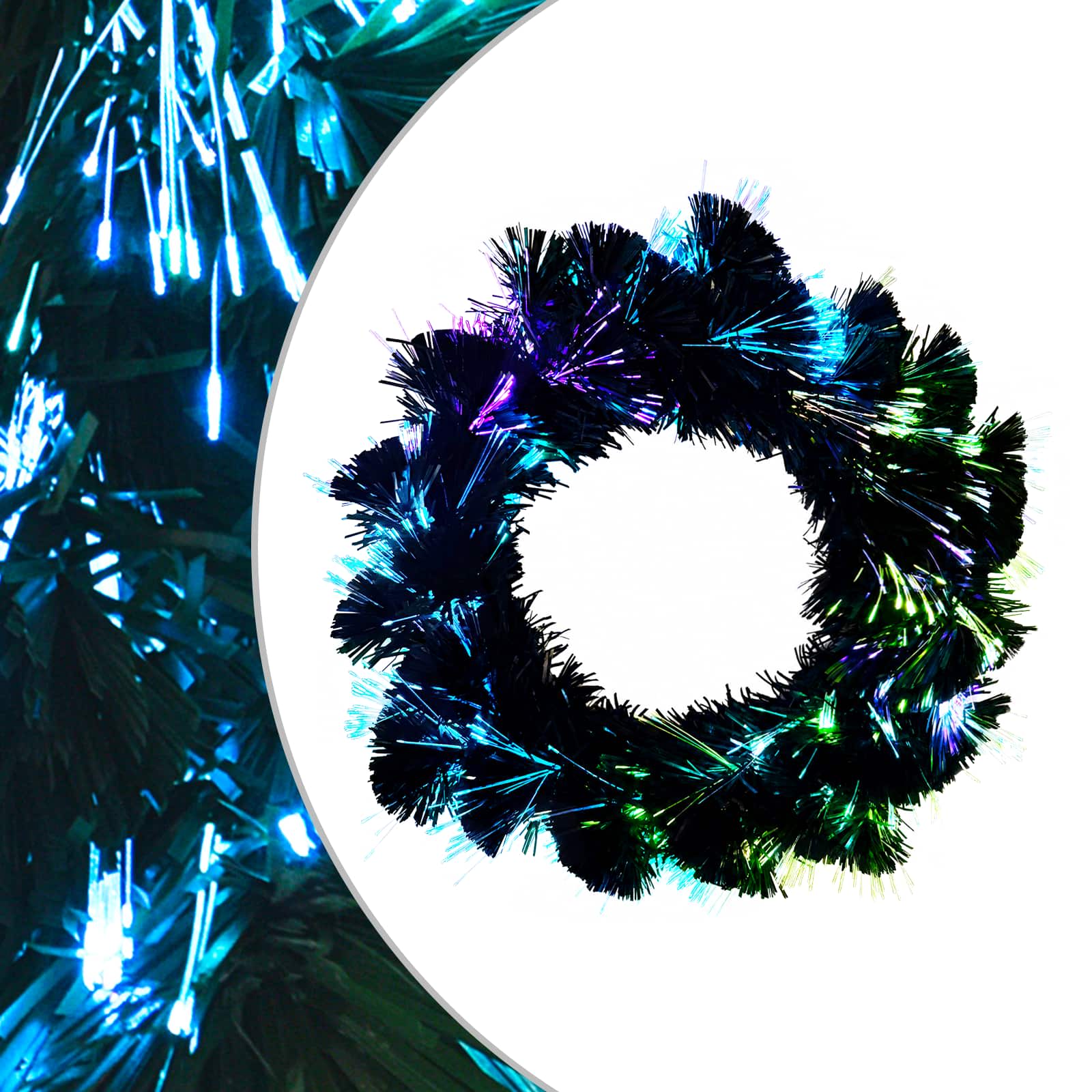 Božična girlanda 24 LED Večbarvno PVC