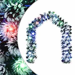 vidaXL J&otilde;ulutreenis 200 cm 16 LED-i Mitmev&auml;rviline PET