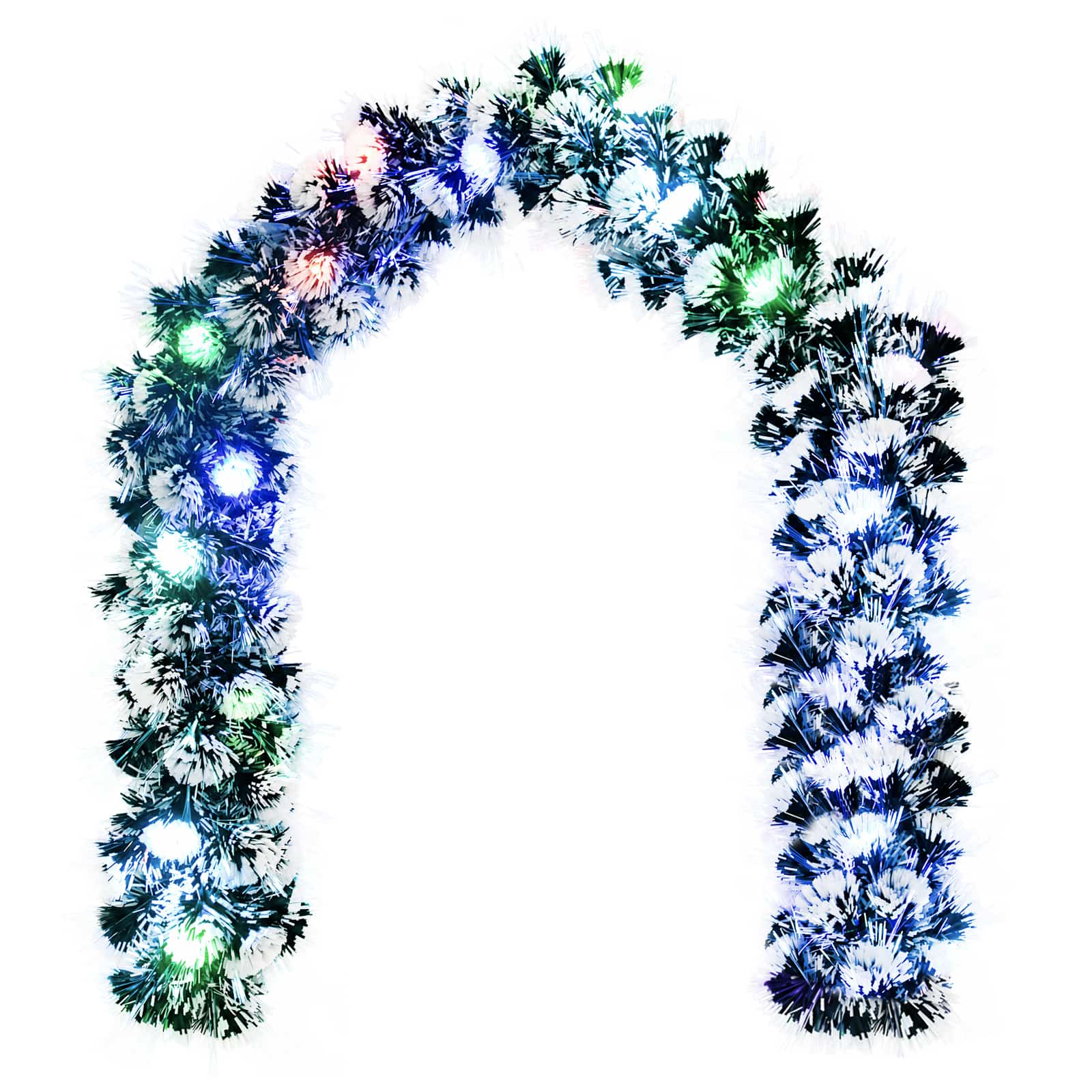 Božična girlanda 200 cm 16 LED Večbarvno PET