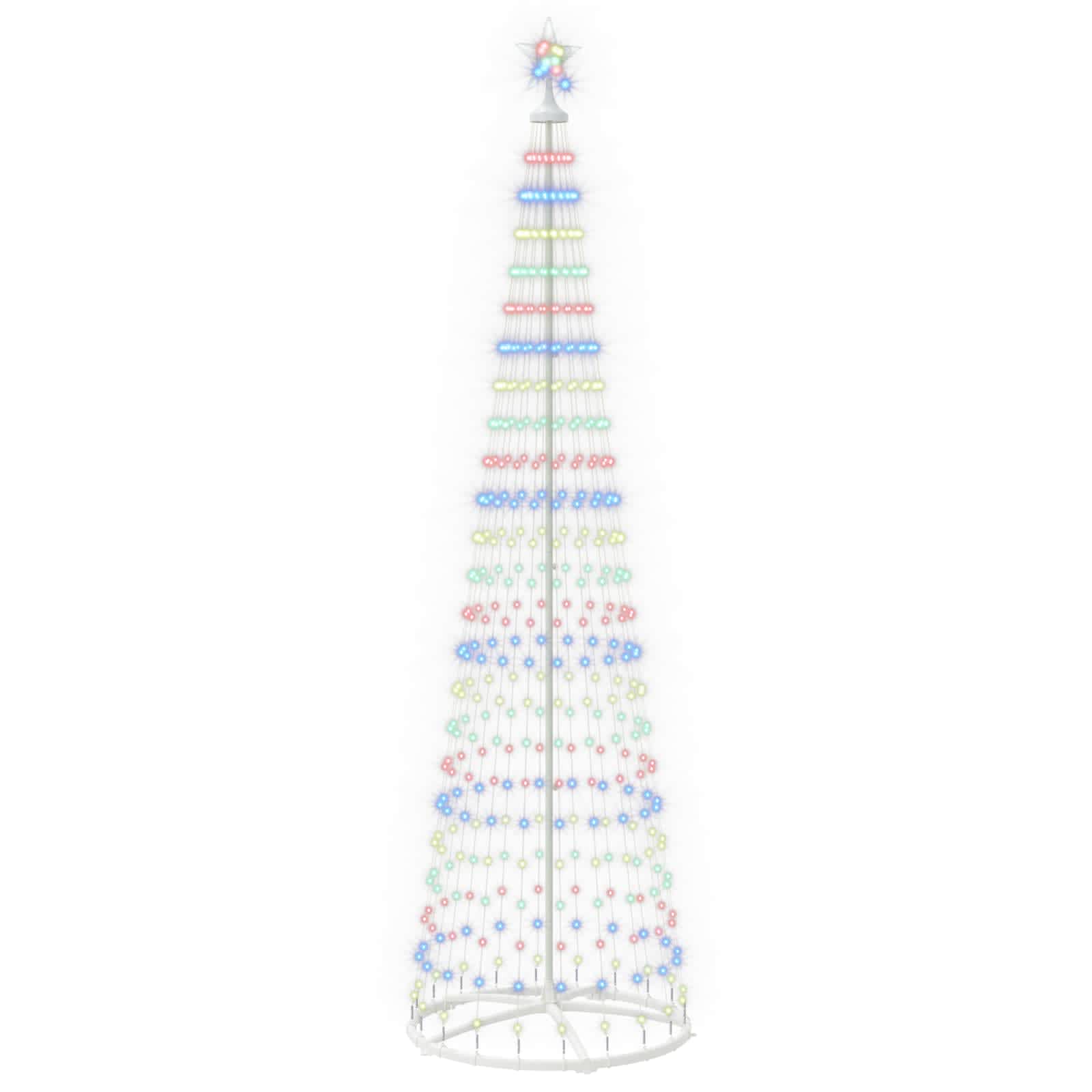 vidaXL LED vianočný stromček v tvare kužeľa 250 cm 470 LED Viac farieb