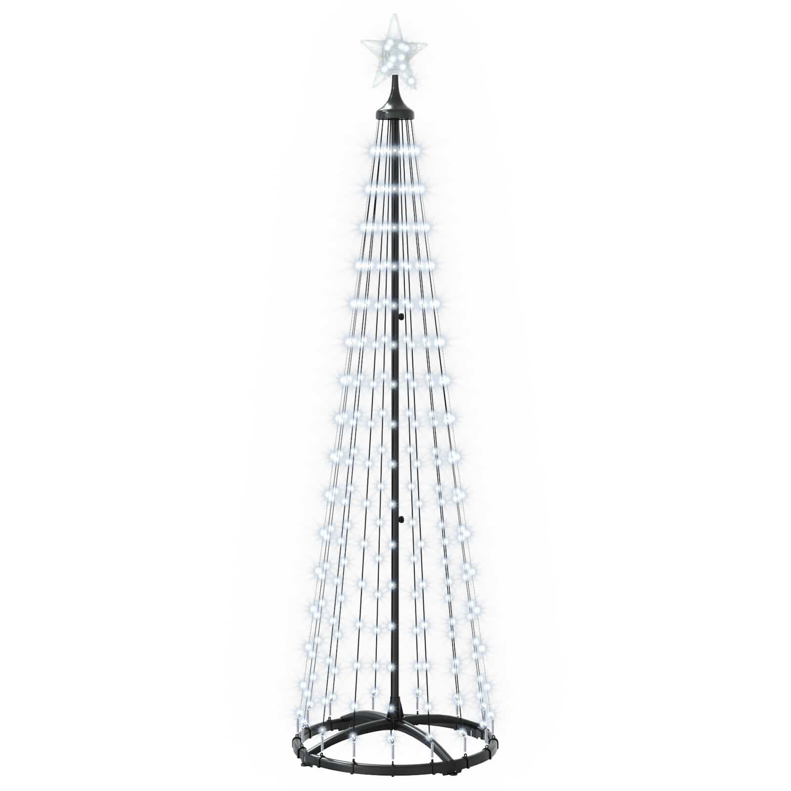 vidaXL LED vianočný stromček v tvare kužeľa 180 cm 250 LED