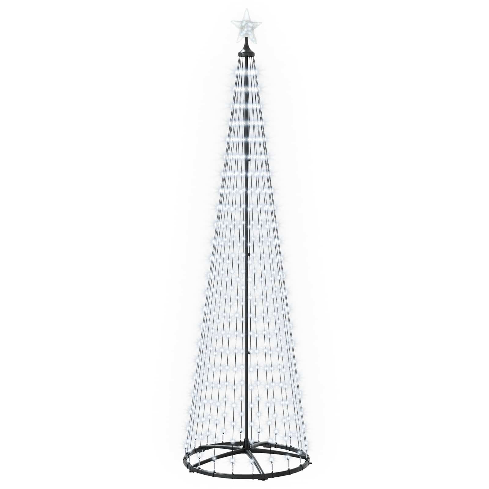 vidaXL LED vianočný stromček v tvare kužeľa 250 cm 470 LED