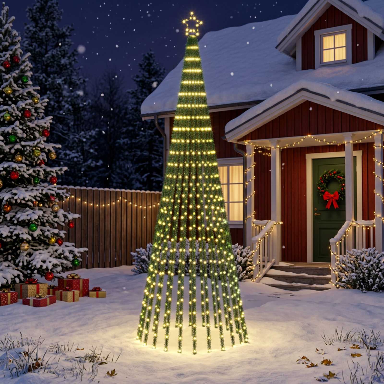 LED Christmas Tree 668 LEDs Warm — photo 1 of 4