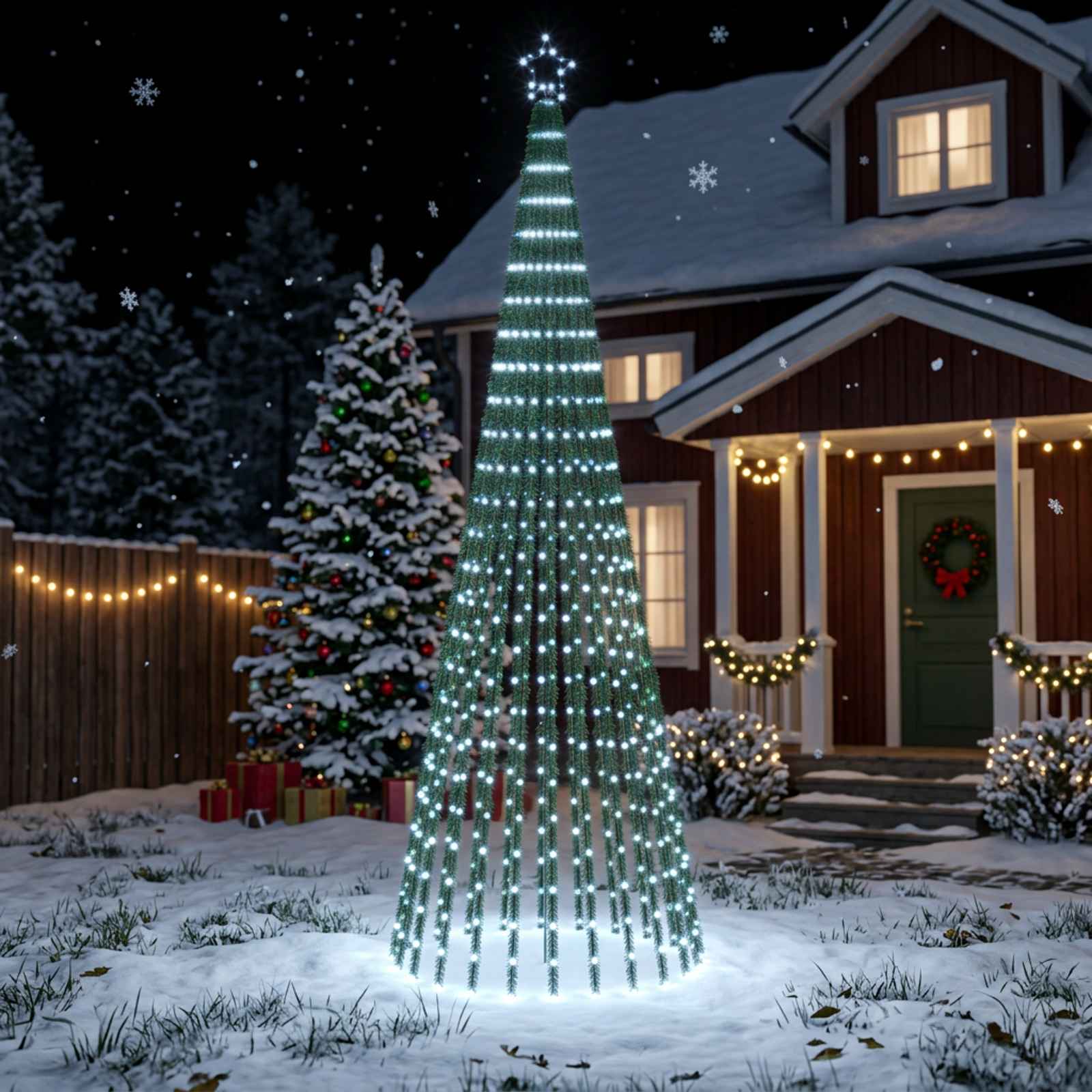 LED Christmas Tree 668 LEDs Cold — photo 1 of 4