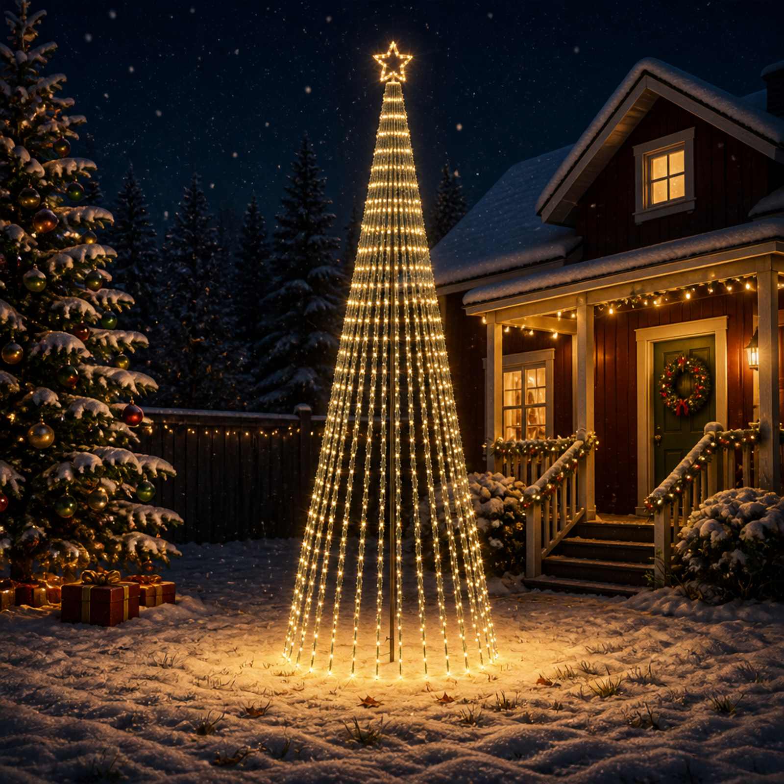 LED Christmas Tree 1028 LEDs Warm — photo 1 of 4