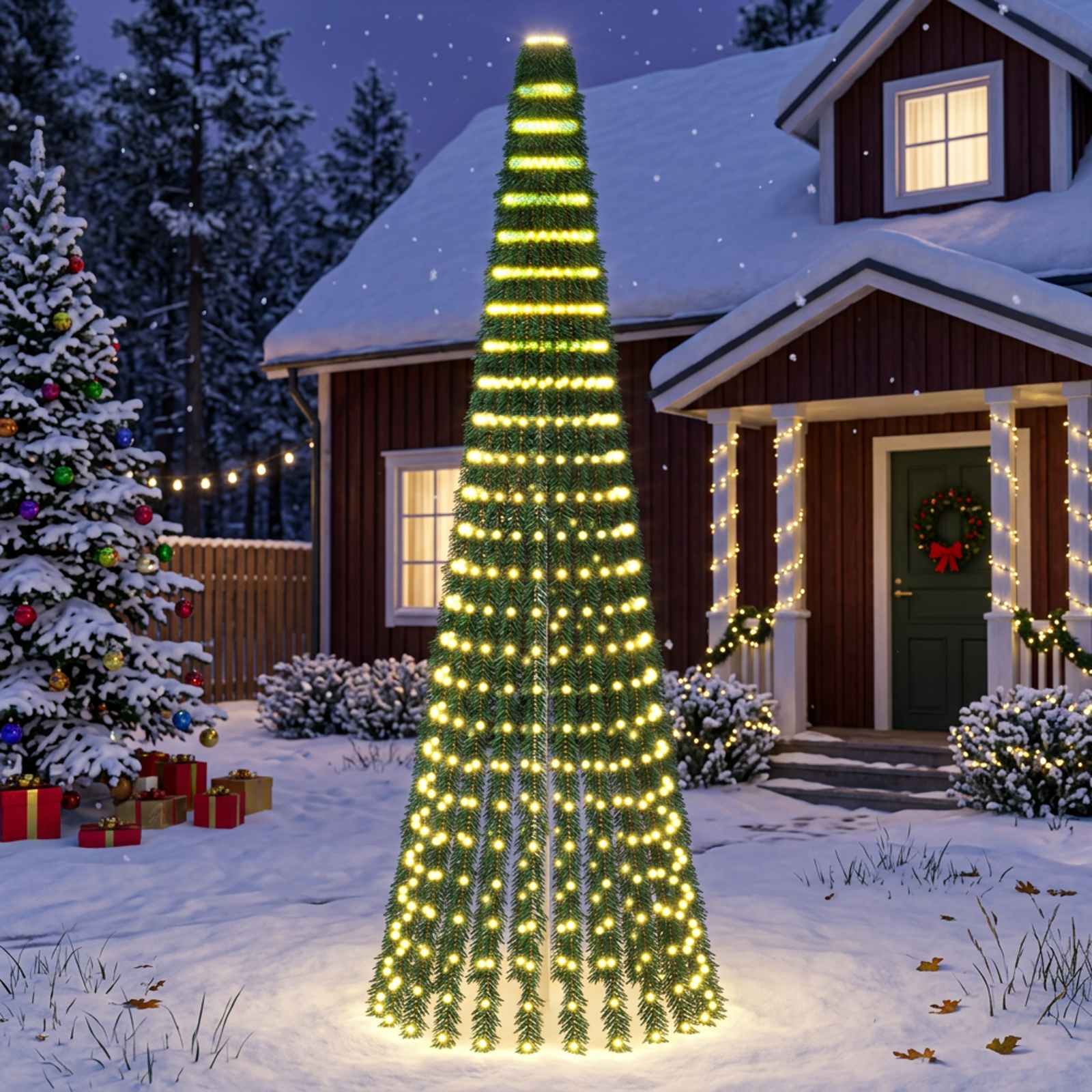 LED Christmas Tree 648 LEDs Warm — photo 1 of 4