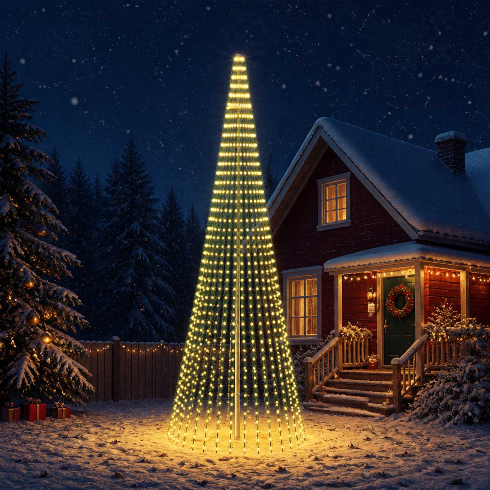 LED Christmas Tree 1504 LEDs Warm — photo 1 of 4