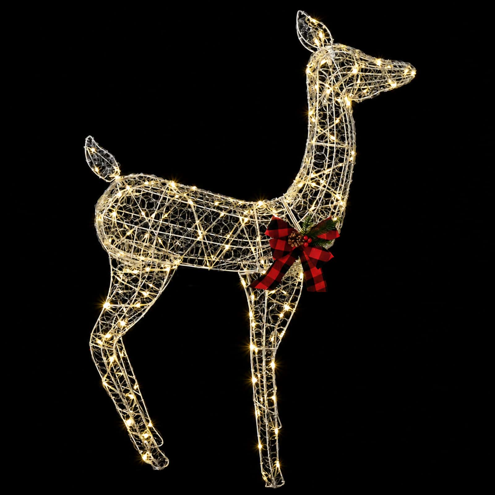 3D božični jelen LOVIISA 200 LED Toplo bela 96 x 40 x 140 cm