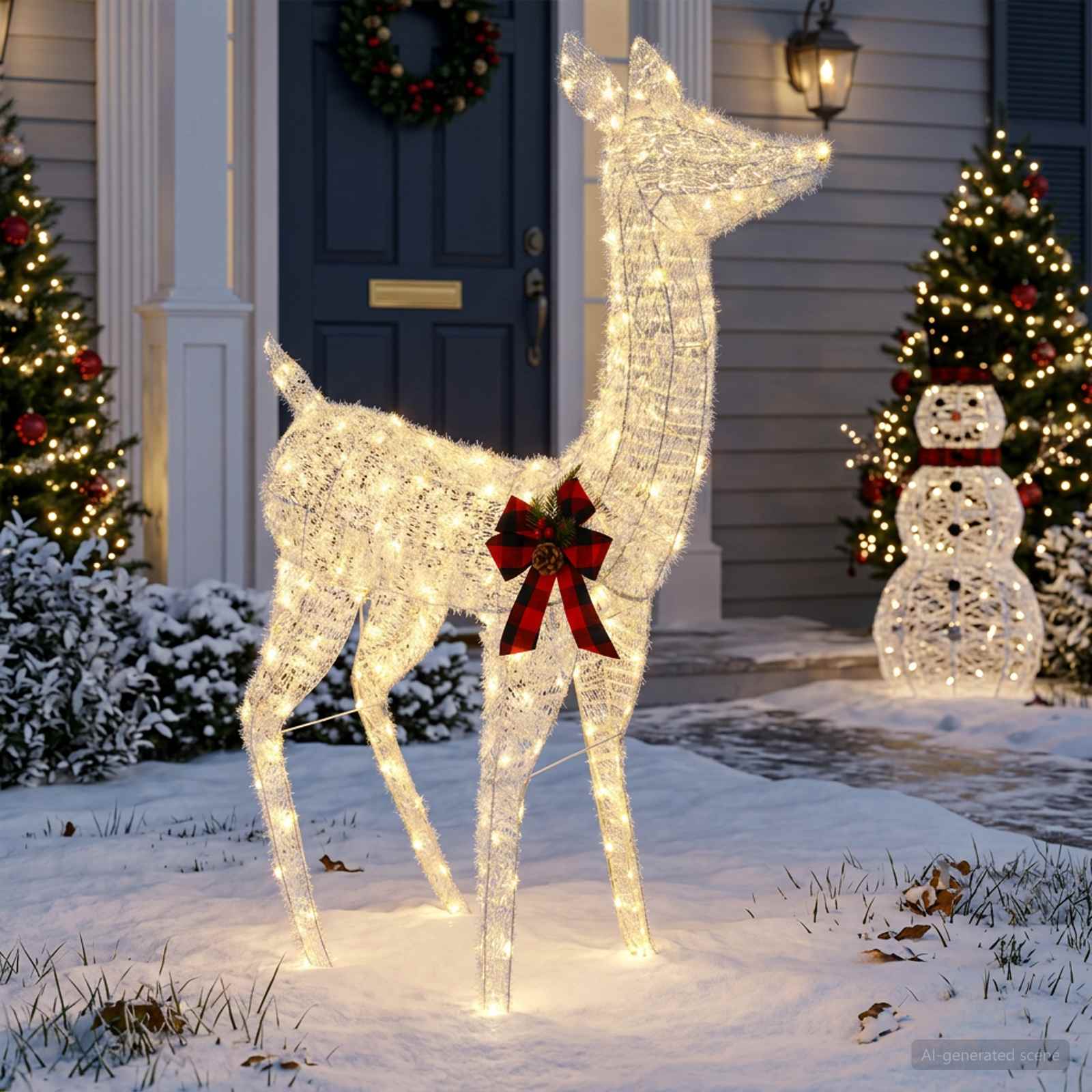 vidaXL 3D Kerst Rendier LOVIISA 200 LED's Warmwit 96 x 40 x 140 cm, foto 2
