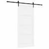 vidaXL Libisev uks 93 x 211 cm Tehispuit Valge ja must
