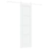 vidaXL Libisev uks 61 x 198,5 cm Tehispuit Valge